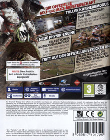 MXGP: The Official Motocross Videogame - Box - Back (Germany) - 600x768