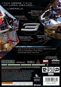 Spider-Man 3 - Box - Back (Spain) - 6095x8637