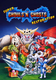 Super Ghouls 'n Ghosts Restoration - Fanart - Box - Front (World) - 1800x2550
