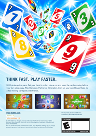 UNO Rush - Fanart - Box - Back (World) - 1700x2400