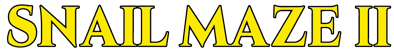 Snail Maze II - Clear Logo (World) - 2928x364