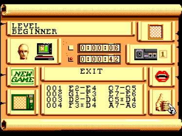 Sega Chess - Screenshot - Game Select (World) - 512x384