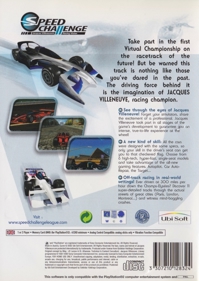 Speed Challenge: Jacques Villeneuve's Racing Vision - Box - Back (Europe) - 640x903