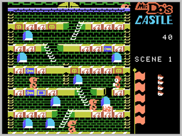 Mr. Do!'s Castle - Screenshot - Gameplay (North America) - 256x192