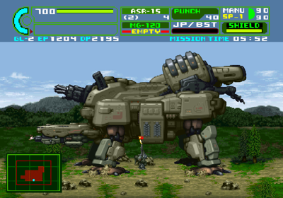 Assault Suit Leynos 2 - Screenshot - Gameplay (Japan) - 640x448