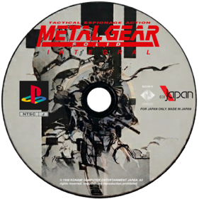 Metal Gear Solid: Integral - Fanart - Disc (Japan) - 600x600