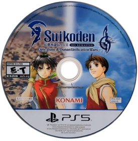 Suikoden I & II HD Remaster: Gate Rune and Dunan Unification Wars - Fanart - Disc (North America) - 1256x1280