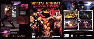 Mortal Kombat: Shaolin Monks - Advertisement Flyer - Front (United States) - 5161x2171