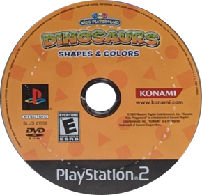 Konami Kids Playground: Dinosaurs: Shapes & Colors - Disc (North America) - 595x575