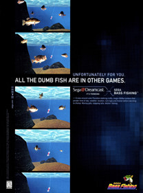 Sega Bass Fishing - Advertisement Flyer - Front (United States) - 1631x2200