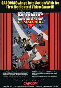Bionic Commando - Advertisement Flyer - Front (North America) - 1686x2400