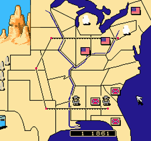 North and South - Screenshot - Gameplay (North America) - 240x224