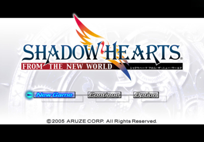 Shadow Hearts: From the New World - Screenshot - Game Select (World) - 640x448