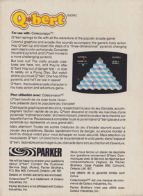 Q*bert - Box - Back (Canada) - 1650x2250