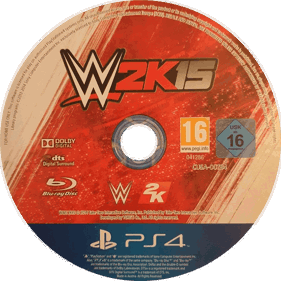 WWE 2K15 - Disc (Europe) - 1092x1091