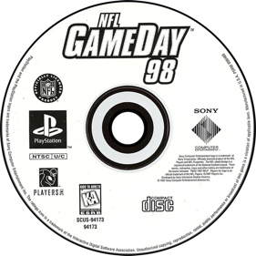 NFL GameDay 98 - Disc (North America) - 700x700