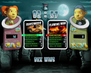 Top Trumps Adventures Vol. 1: Horror & Predators - Screenshot - Gameplay (Europe) - 640x512