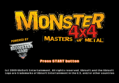 Monster 4x4: Masters of Metal - Screenshot - Game Title (North America) - 640x448