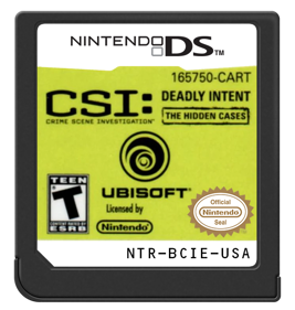 CSI: Deadly Intent: The Hidden Cases - Cart - Front (North America) - 571x600