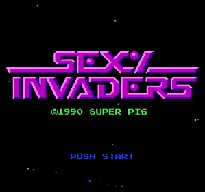 Sexy Invaders - Screenshot - Game Title (Japan) - 256x240