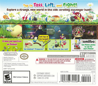 Hey! Pikmin - Box - Back (North America) - 3069x2720