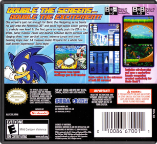 Sonic Rush - Box - Back - Reconstructed (North America) - 774x708