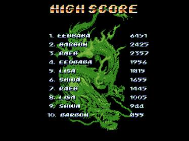 Shiva & Lisa: Trilogy (Collection Edition) - Screenshot - High Scores (World) - 960x720
