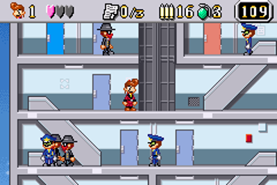 Elevator Action: Old & New - Screenshot - Gameplay (Japan) - 240x160