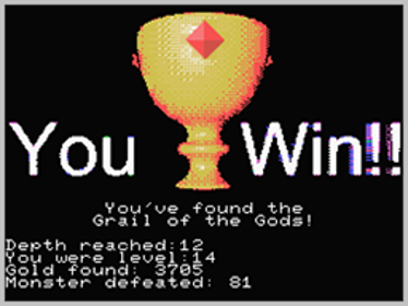 Grail Of The Gods - Screenshot - Game Over (World) - 256x192