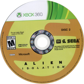 Alien: Isolation - Disc (North America) - 1417x1417
