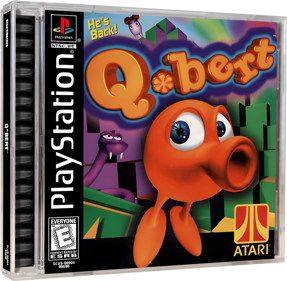 Q*bert - Box - 3D (North America) - 1227x1200