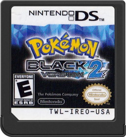 Pokémon Black Version 2 - Cart - Front (North America) - 517x564