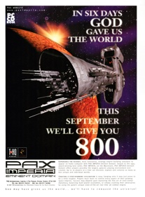 Pax Imperia: Eminent Domain - Advertisement Flyer - Front (United Kingdom) - 2210x3000