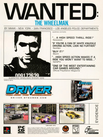 Driver: You Are The Wheelman - Advertisement Flyer - Front (United States) - 1657x2200