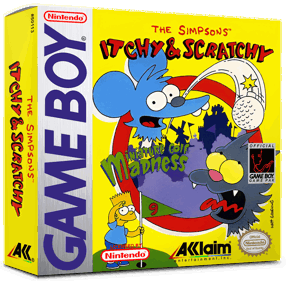The Simpsons: Itchy & Scratchy in Miniature Golf Madness - Box - 3D (North America) - 1016x998