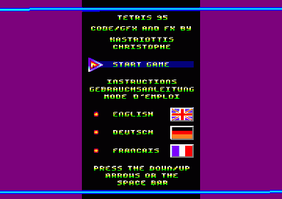 Tetris 95 - Screenshot - Game Select (Europe) - 384x272