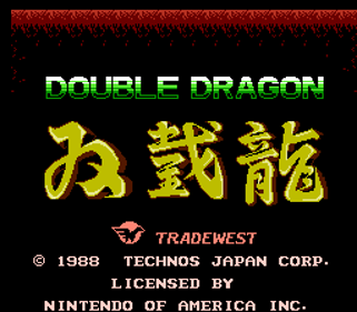 Double Dragon - Screenshot - Game Title (World) - 256x224