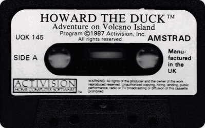 Howard the Duck: Adventure on Volcano Island - Cart - Front (Europe) - 560x351