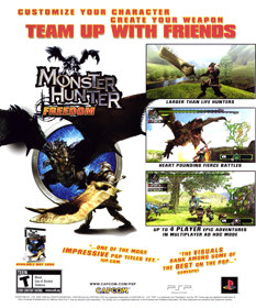 Monster Hunter Freedom - Advertisement Flyer - Front (United States) - 1904x2289