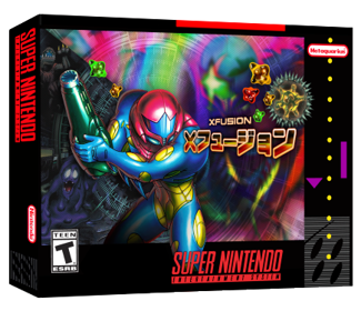Super Metroid X-Fusion - Box - 3D (United States) - 435x375