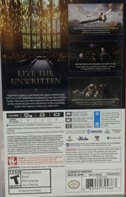 Hogwarts Legacy - Box - Back (North America) - 1089x1698