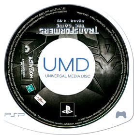Transformers: The Game - Disc (Korea) - 757x766