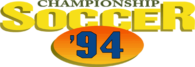 Championship Soccer '94 - Clear Logo (North America) - 400x137