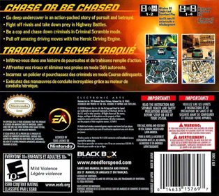 Need for Speed: Undercover - Box - Back (North America) - 797x713