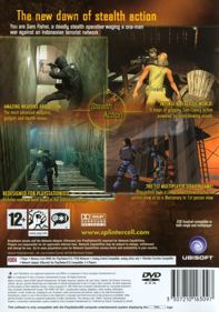 Tom Clancy's Splinter Cell: Pandora Tomorrow - Box - Back (Europe) - 561x800