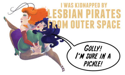 Lesbian Pirates From Outer Space - Clear Logo (World) - 1000x600