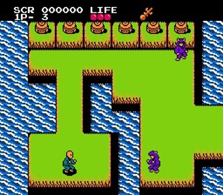 Meikyuu Jiin Dababa - Screenshot - Gameplay (World) - 256x224