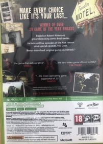 The Walking Dead: A Telltale Games Series: Game of the Year Edition - Box - Back (Europe) - 1204x1671