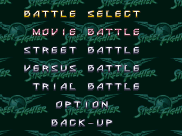 Street Fighter: The Movie - Screenshot - Game Select (World) - 640x480