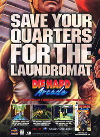 Die Hard Arcade - Advertisement Flyer - Front (North America) - 1255x1725